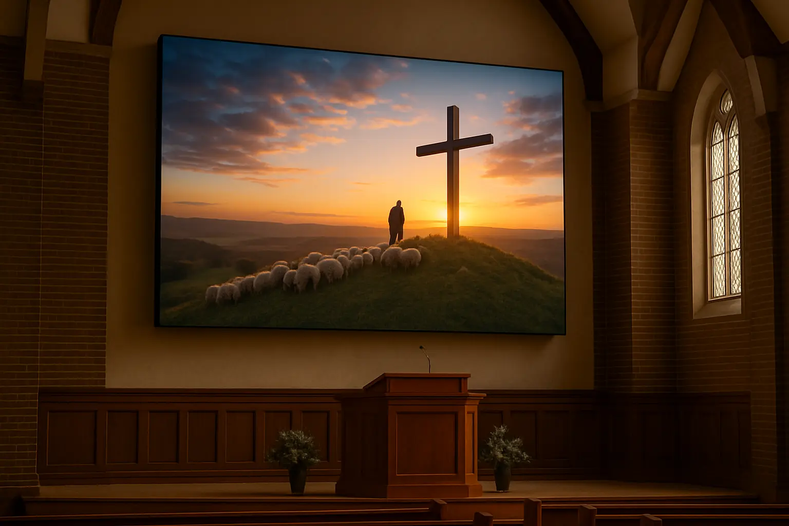 pantallas led para iglesias